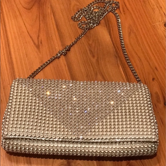 Whiting and Davis Crystal Triangle clutch - Picture 1 of 6